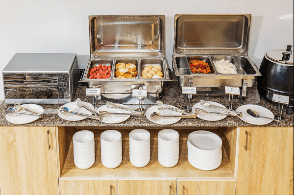Solief Hotel — breakfast spread
