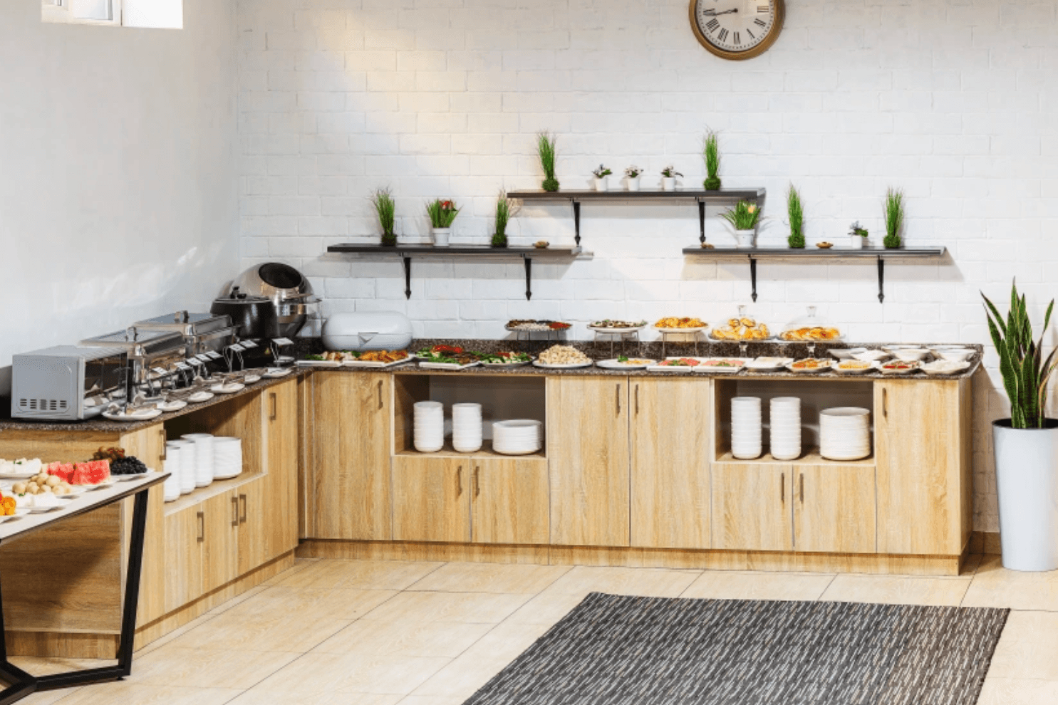 Breakfast buffet at Solief Hotel