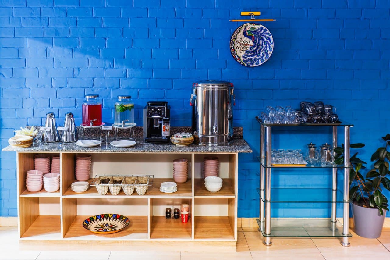 Guest tea and coffee station at Solief Hotel